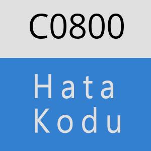 C0800 hatasi