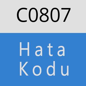 C0807 hatasi