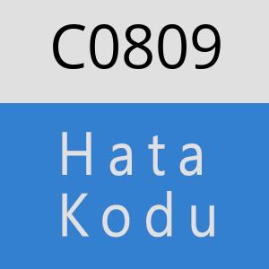 C0809 hatasi