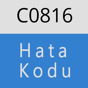 C0816 hatasi