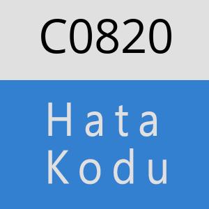 C0820 hatasi