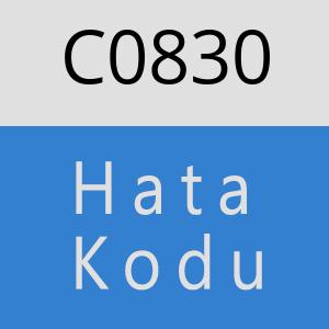 C0830 hatasi