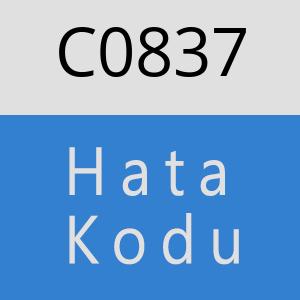 C0837 hatasi