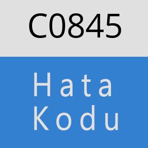 C0845 hatasi