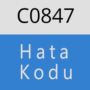 C0847 hatasi