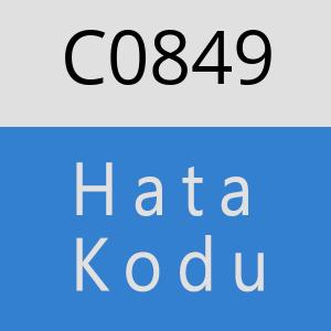 C0849 hatasi