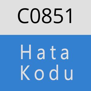 C0851 hatasi