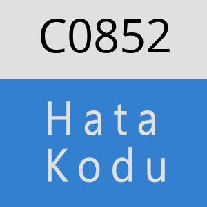 C0852 hatasi