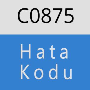 C0875 hatasi