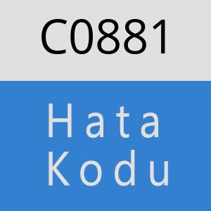 C0881 hatasi