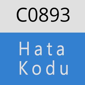 C0893 hatasi