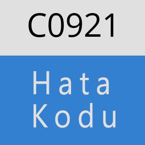 C0921 hatasi