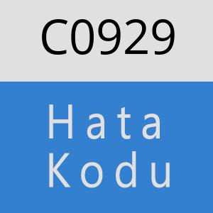 C0929 hatasi