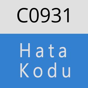 C0931 hatasi