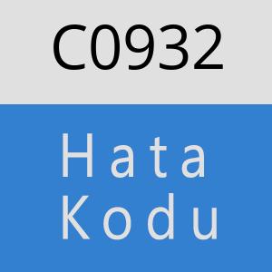 C0932 hatasi