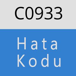 C0933 hatasi