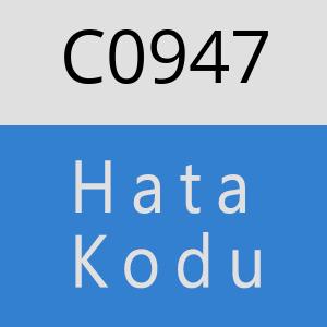 C0947 hatasi