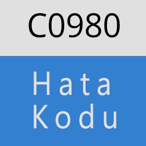 C0980 hatasi