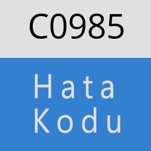 C0985 hatasi