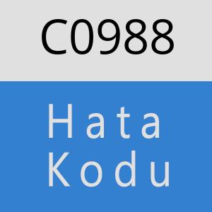 C0988 hatasi