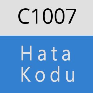 C1007 hatasi