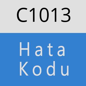 C1013 hatasi