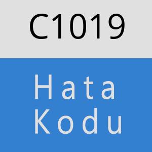 C1019 hatasi