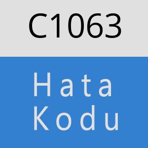 C1063 hatasi