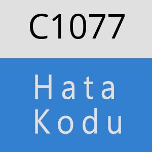 C1077 hatasi