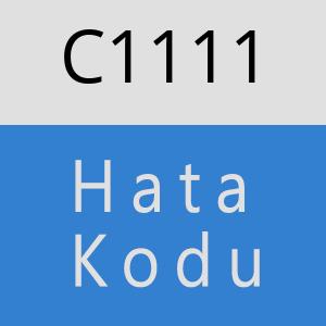 C1111 hatasi