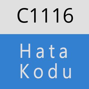 C1116 hatasi