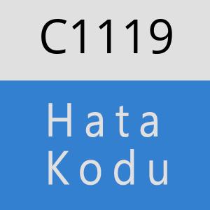 C1119 hatasi