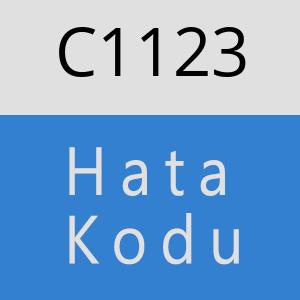 C1123 hatasi