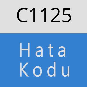 C1125 hatasi