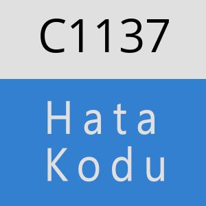 C1137 hatasi