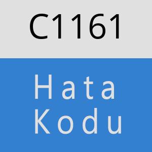 C1161 hatasi