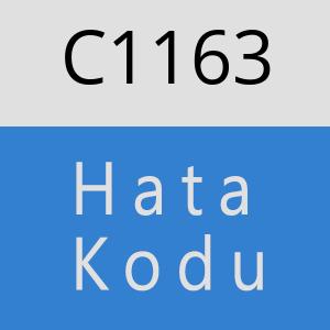 C1163 hatasi