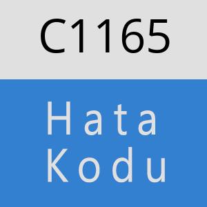 C1165 hatasi