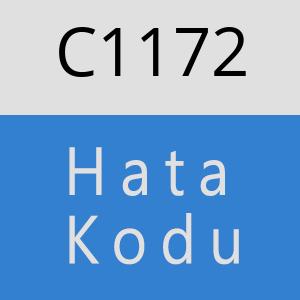 C1172 hatasi