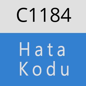 C1184 hatasi