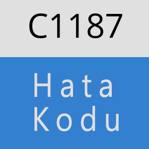 C1187 hatasi