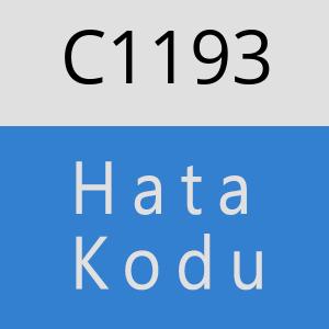 C1193 hatasi