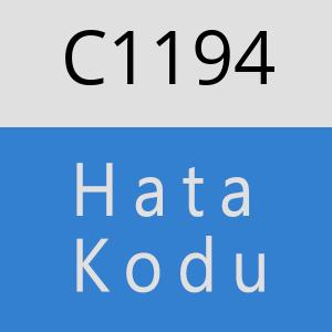 C1194 hatasi