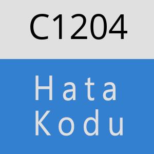 C1204 hatasi