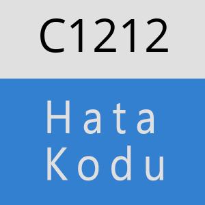 C1212 hatasi