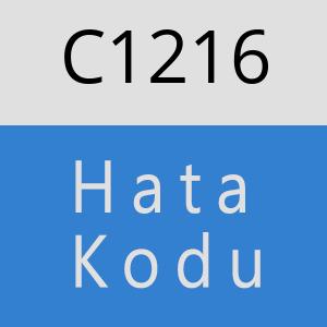 C1216 hatasi