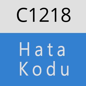C1218 hatasi