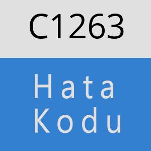 C1263 hatasi