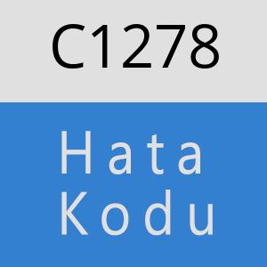 C1278 hatasi