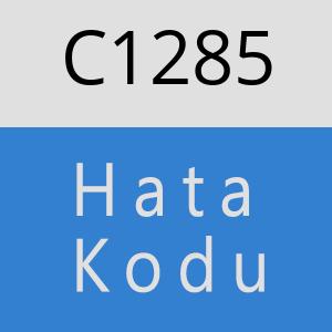 C1285 hatasi